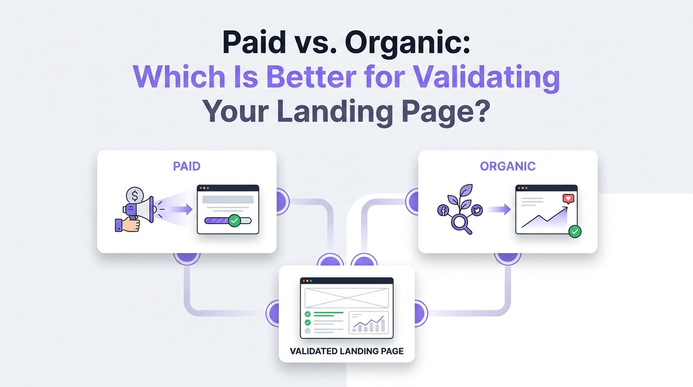 Paid vs. Organic: Which Is Better for Validating Your Landing Page?