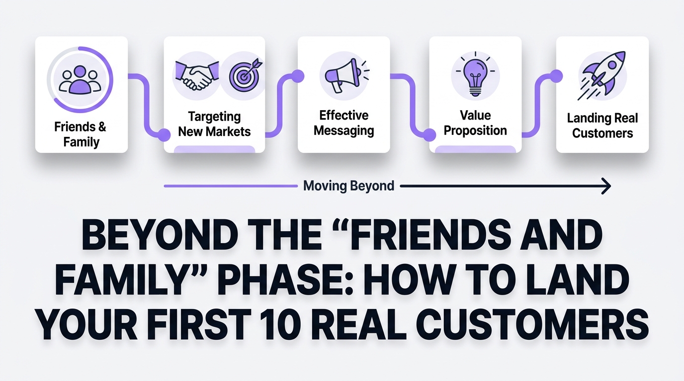 Beyond the "Friends and Family" Phase: How to Land Your First 10 Real Customers