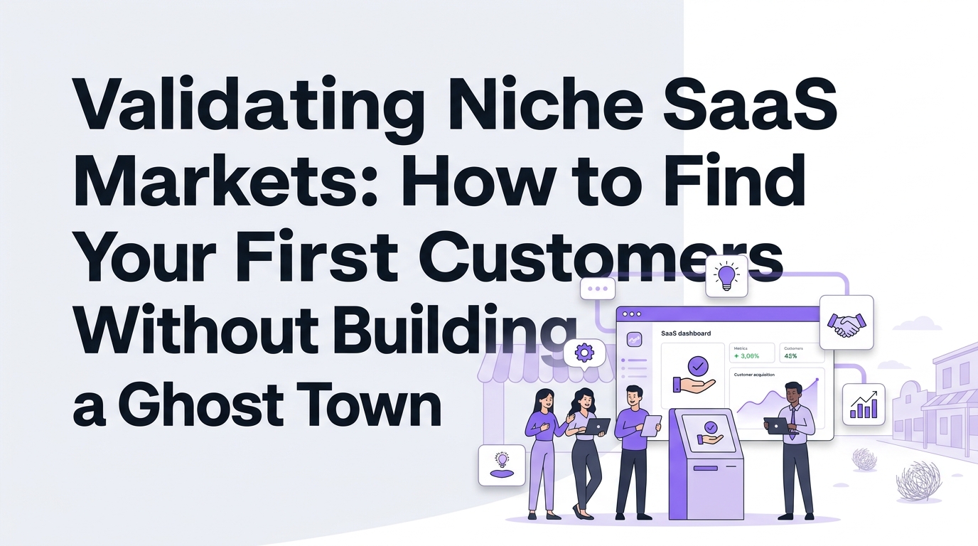Validating Niche SaaS Markets: How to Find Your First Customers Without Building a Ghost Town