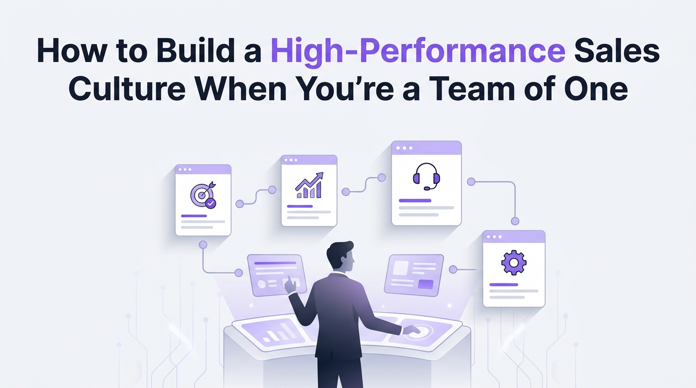 How to Build a High-Performance Sales Culture When You’re a Team of One